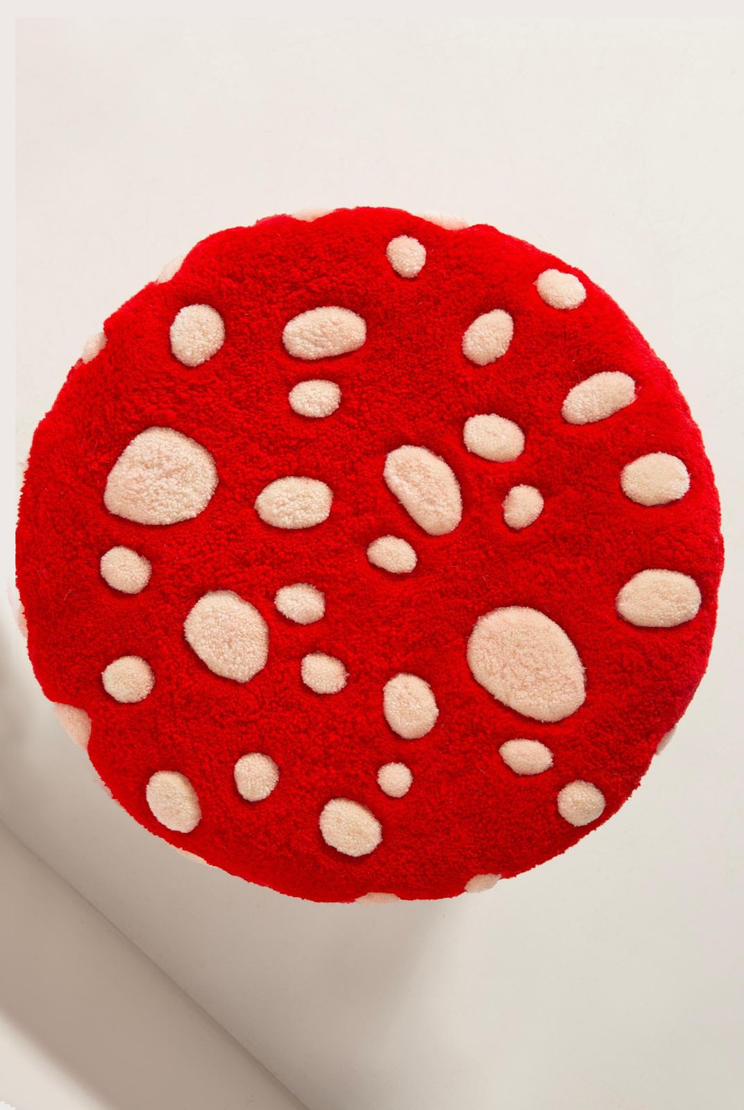 photo furniture Set Of Two Mid Century Hand Tufting Mushroom Wool Stools, Europe, 1960s