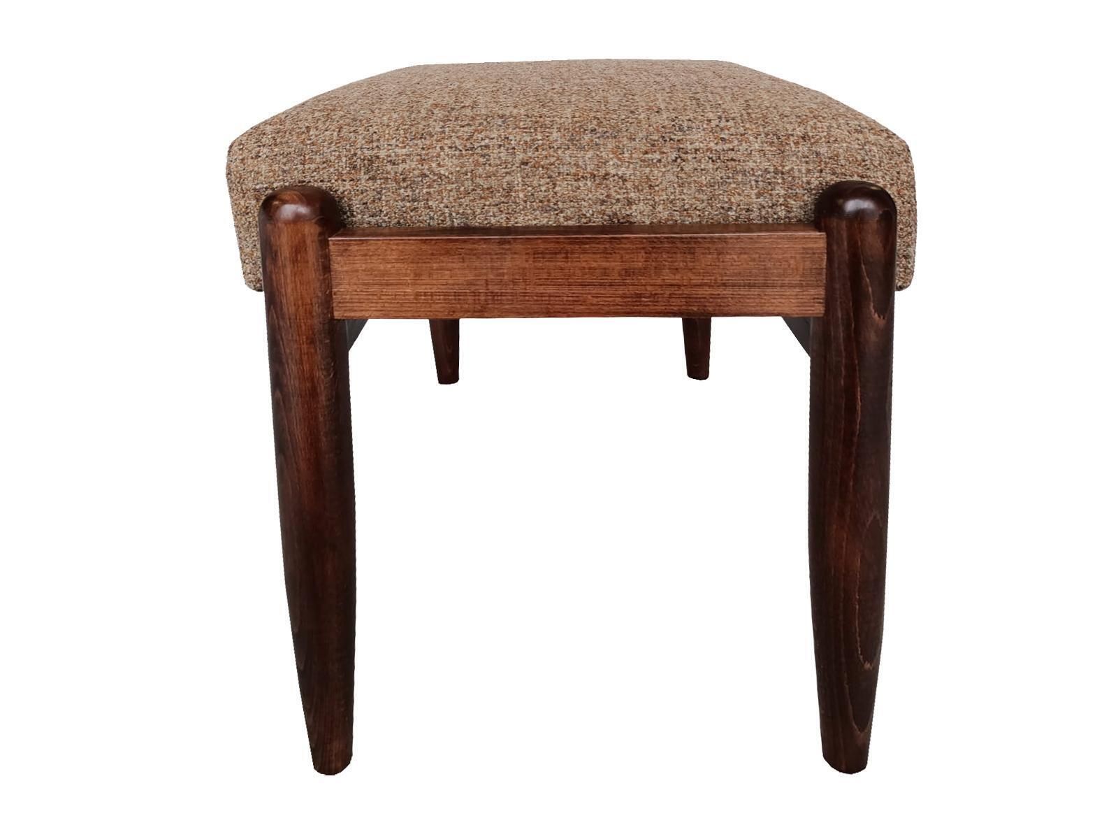 Mid Century Vintage Beige Melange Stool, Edmund Homa, Europe, 1960s photo for sale