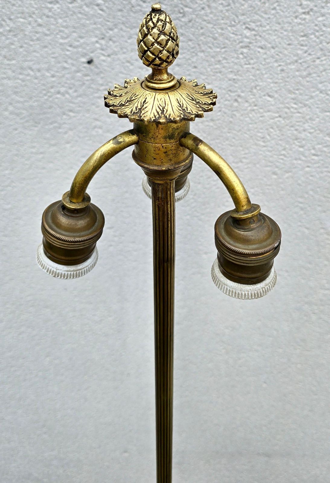 7790.0 Gilded Wood Floor Lamp By Alfred Chambon, 1930s photo