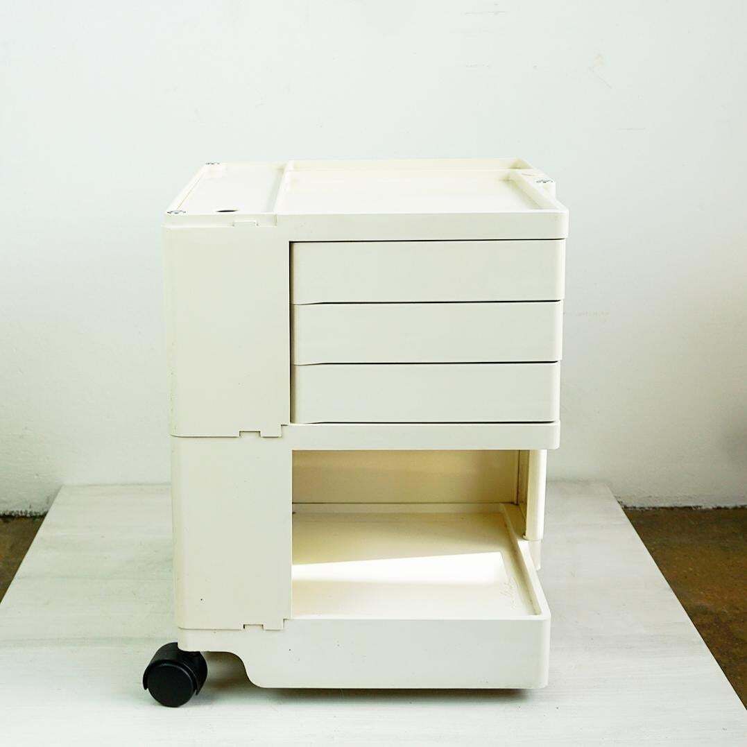 Cremewhite Boby Trolley By Joe Colombo For Bieffeplast, Italy, 1970s photo furniture