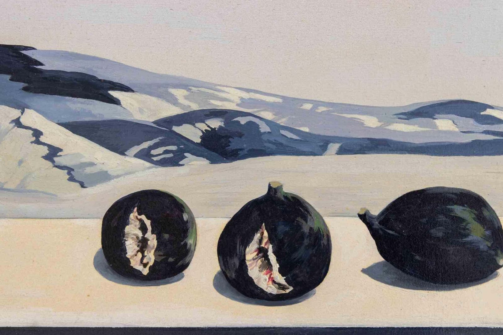 Gino Guidafigs, Shells And Hills   Paint By Gino Guida   1980s1980s photo furniture