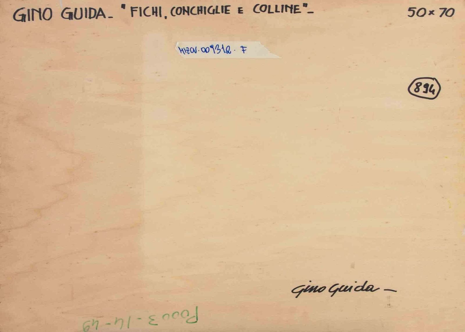 Gino Guidafigs, Shells And Hills   Paint By Gino Guida   1980s1980s photo 708.0