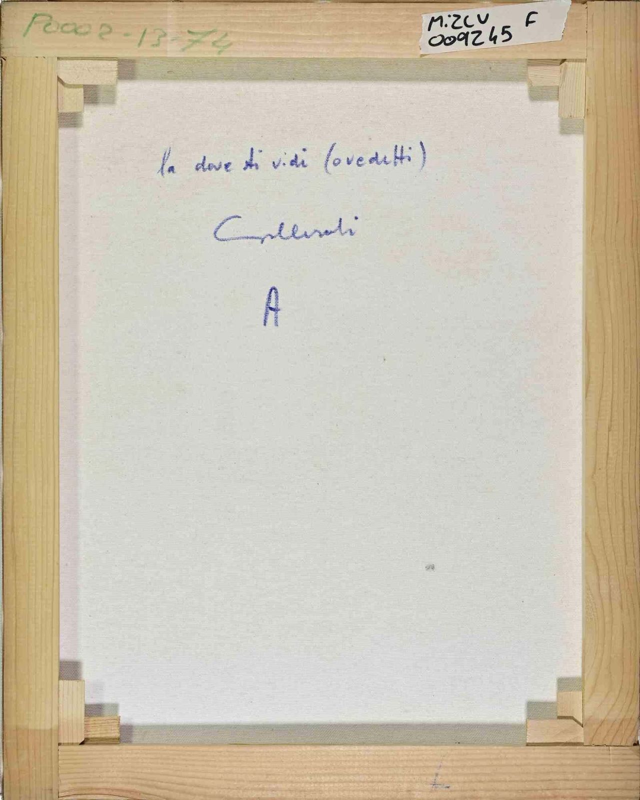 Alberto Galleratiwhere I Saw You   Paint By Alberto Gallerati   1970s1970s photo for sale