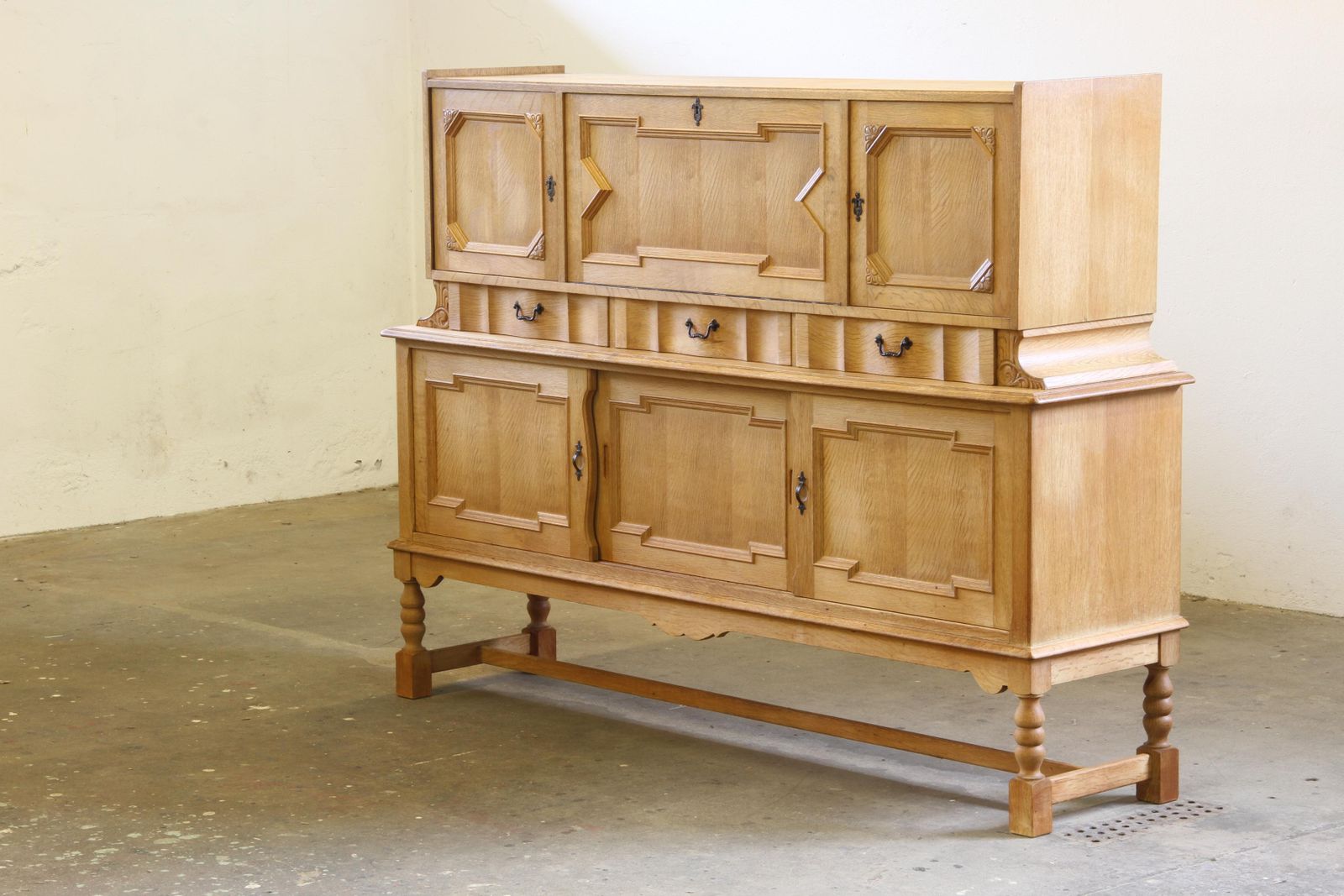 Vintage 1960s Oak Cabinet   Cupboard Style Of Danish Design Henning Kjærnulf photo furniture