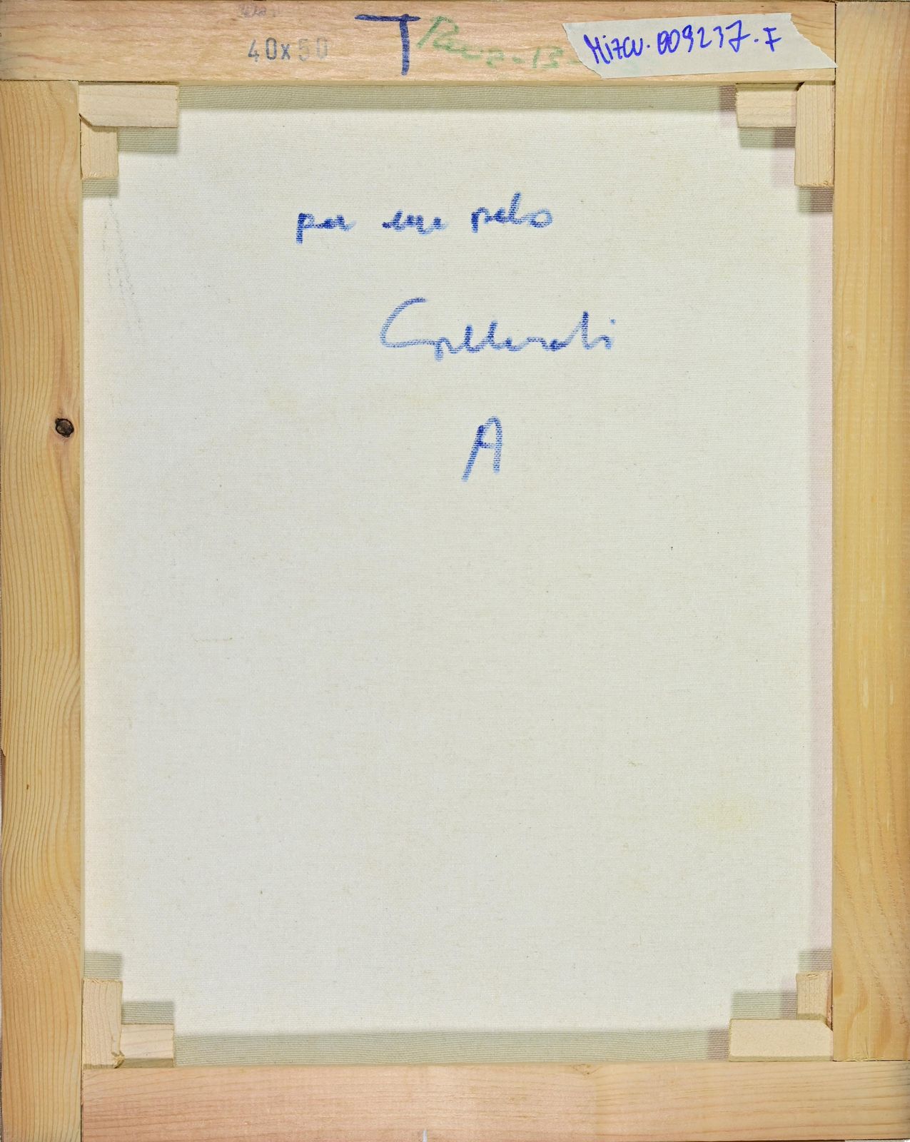 Alberto Galleratiby A Hair's Breadth   Paint By Alberto Gallerati   1970s1970s photo for sale