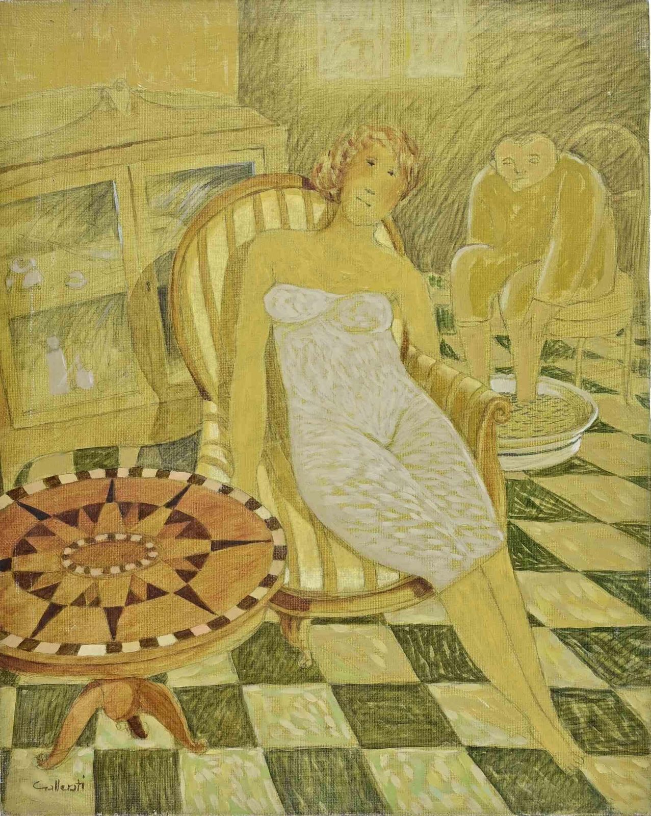 Alberto Galleratifiorella Is Still Beautiful   Paint By Alberto Gallerati   1970s1970s