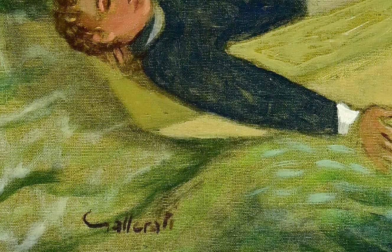 Alberto Galleratibeing Rocked By The Waves Of The Sea   Paint By Alberto Gallerati   1970s1970s photo Art
