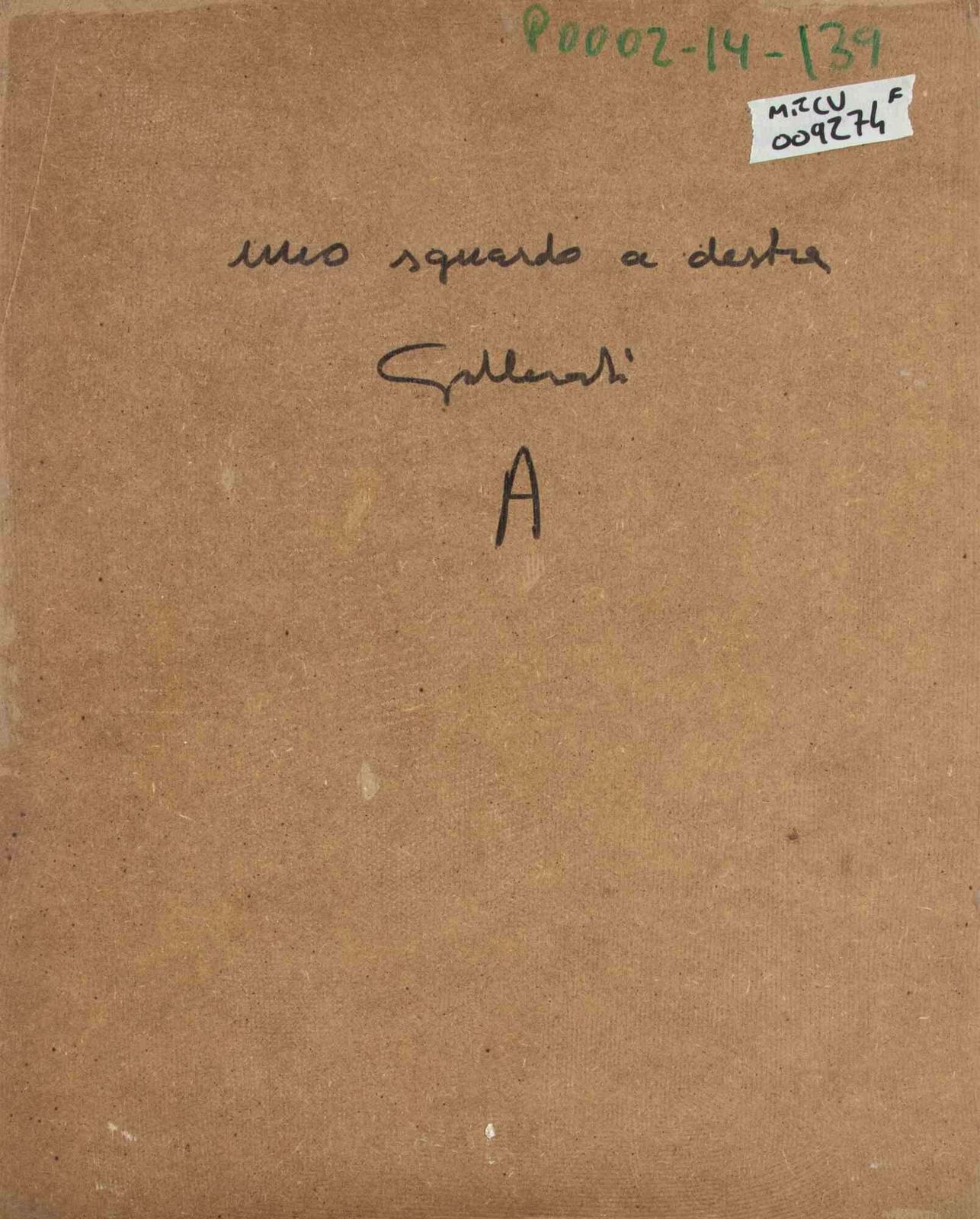 Alberto Galleratia Look To The Right   Paint By Alberto Gallerati   1970s1970s photo for sale