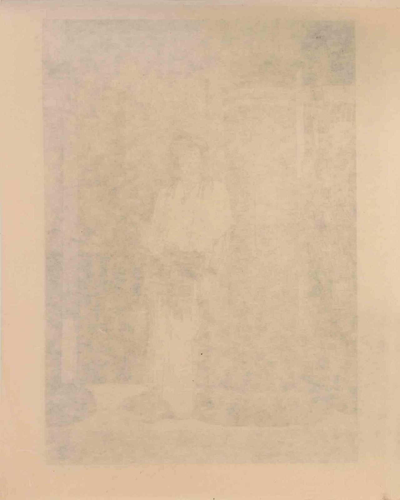 Edmond Ramusegyptian At The Entrance To His Dwelling   Etching By Edmond Ramus  19th Century19th Century photo furniture