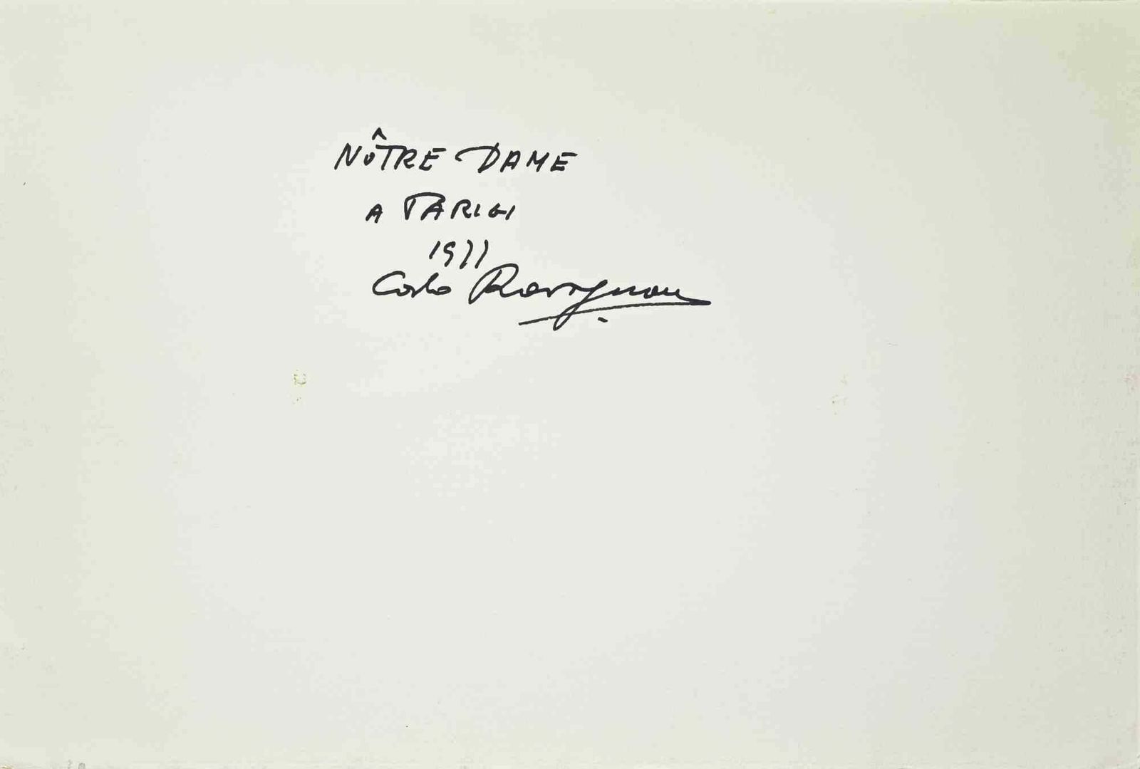Carlo Ravagnannotre Dame In Paris   Drawing By Carlo Ravagnan   19711971 photo furniture