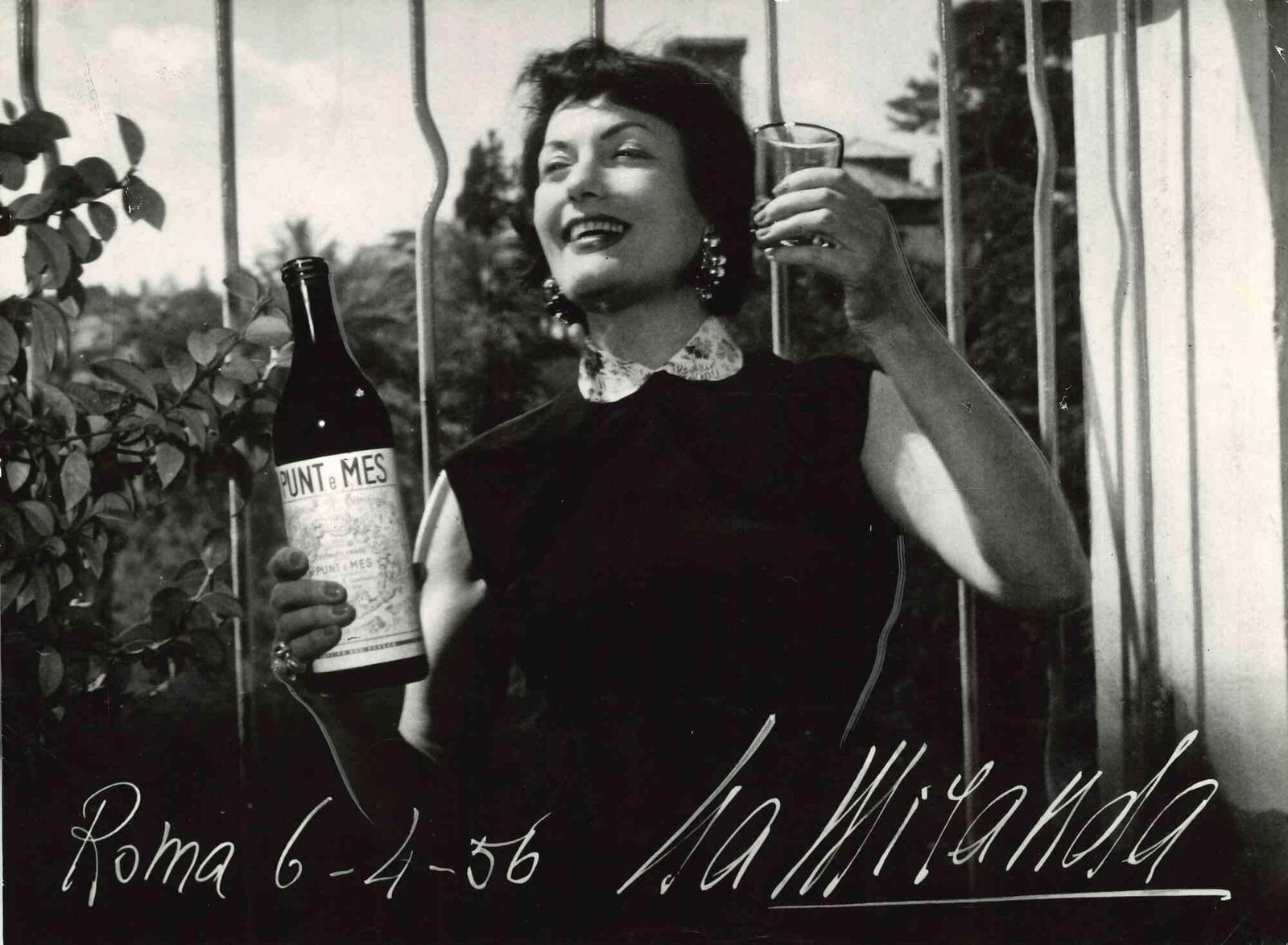 Unknownautographed Portrait Of Isa Miranda   Vintage Photo   1960s1960s