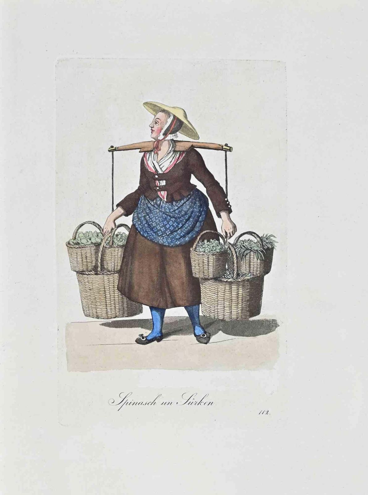 Christoph Suhrspinasch Un Sürken   Etching By Christoph Suhr   18081808