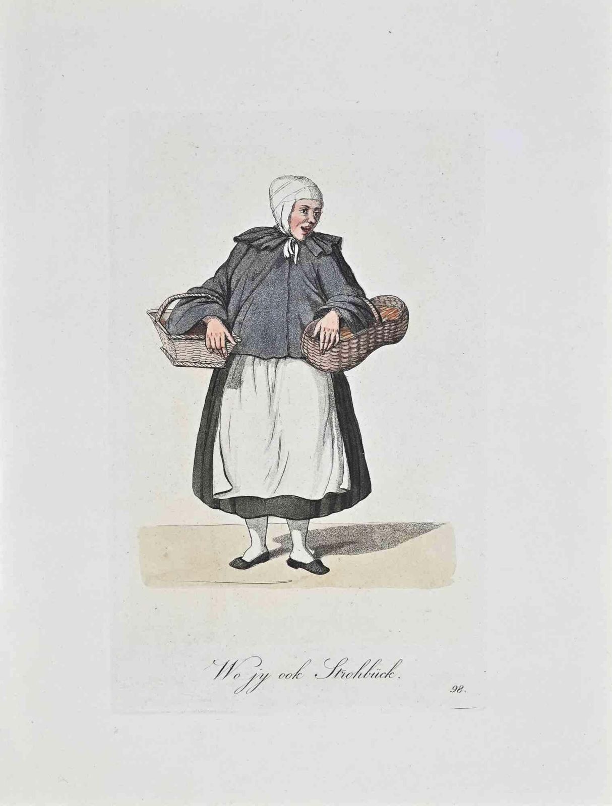 Christoph Suhrwoiy Ook Strobhück   Etching By Christoph Suhr   18081808