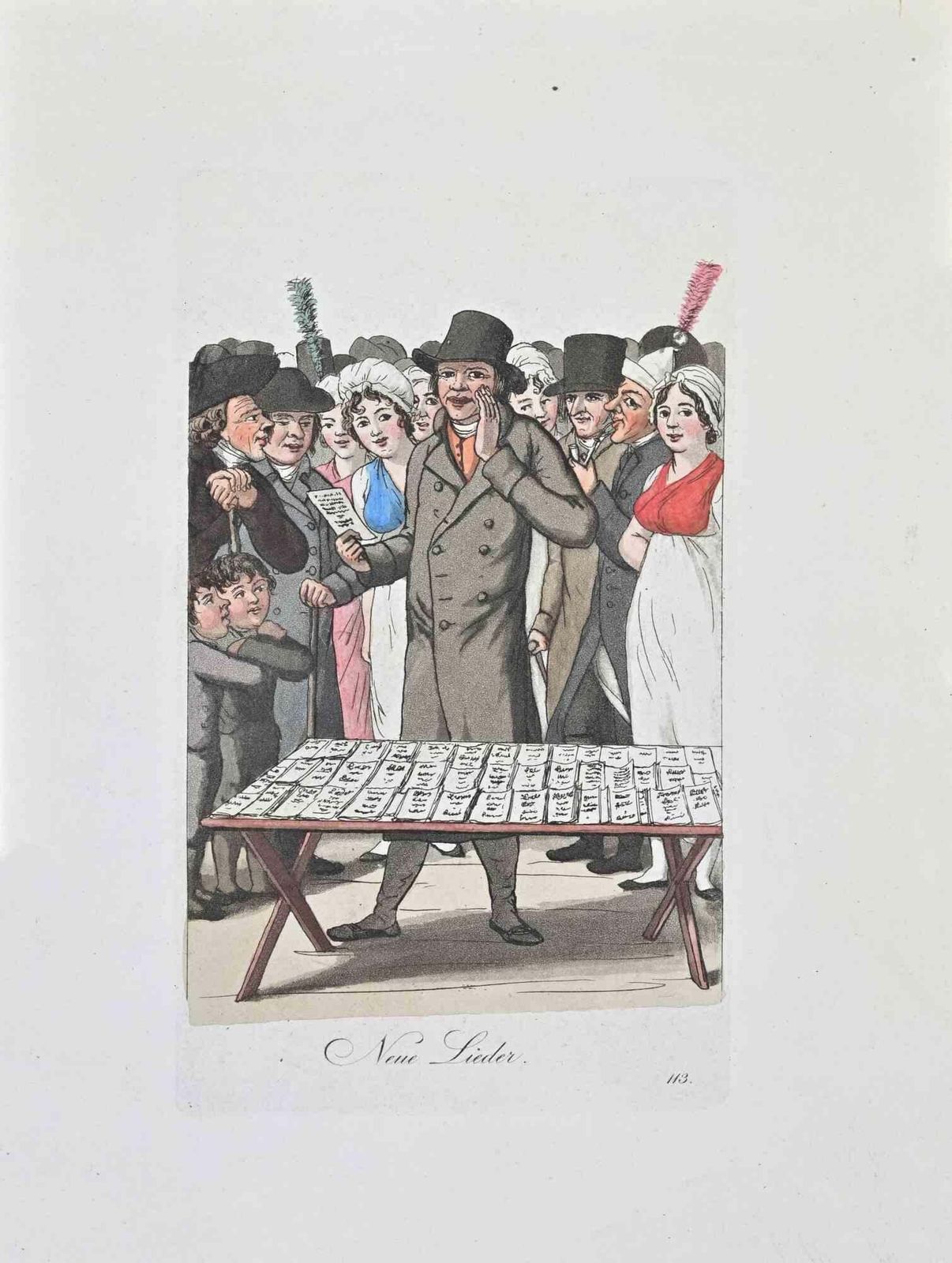 Christoph Suhrneue Lieder   Etching By Christoph Suhr   18081808