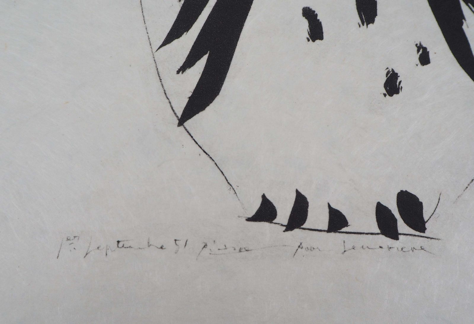 (After) Pablo Picassomadoura Ceramic : The Tall Owl   Lithograph Signed1974 photo for sale