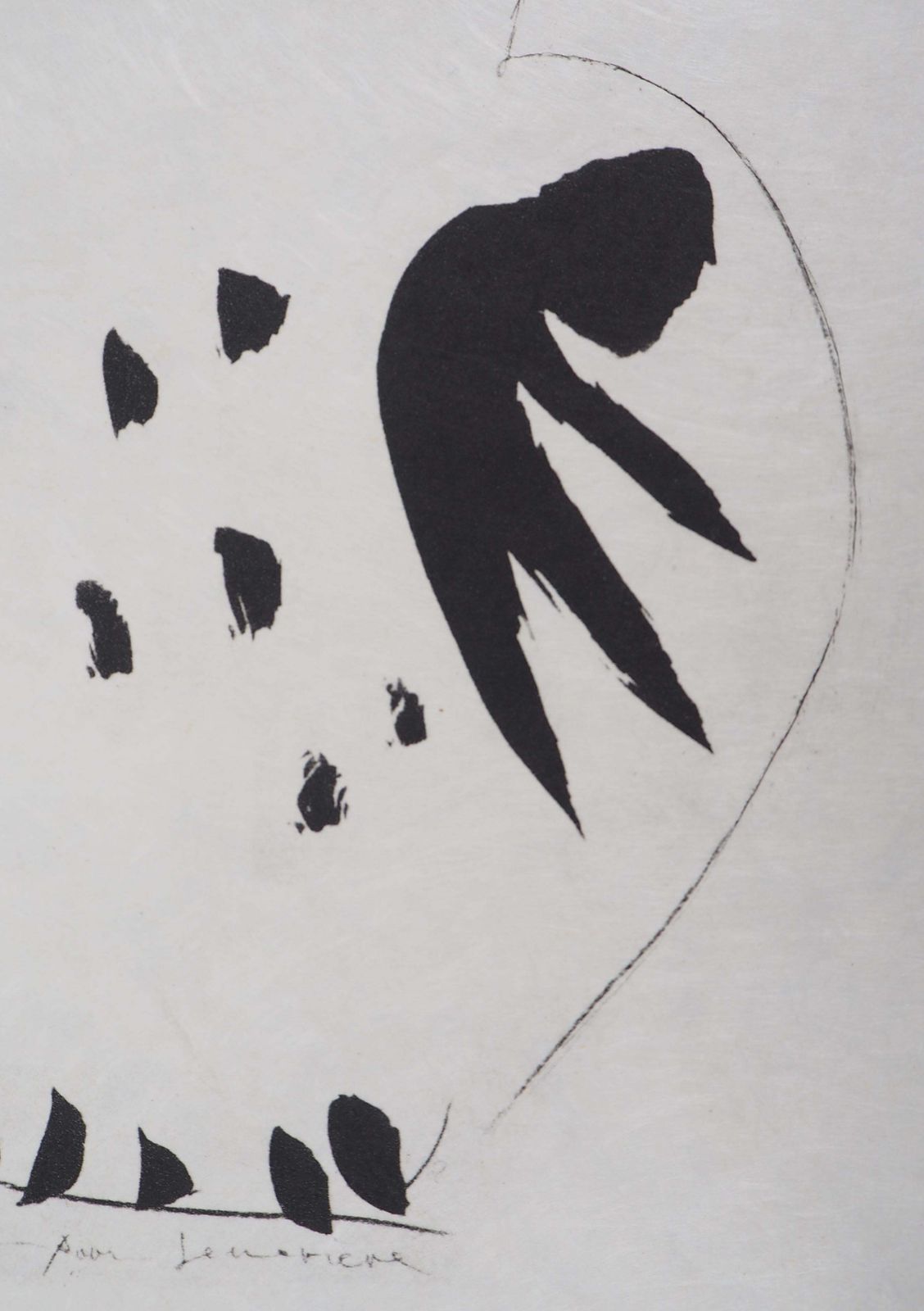 (After) Pablo Picassomadoura Ceramic : The Tall Owl   Lithograph Signed1974 photo 443.0