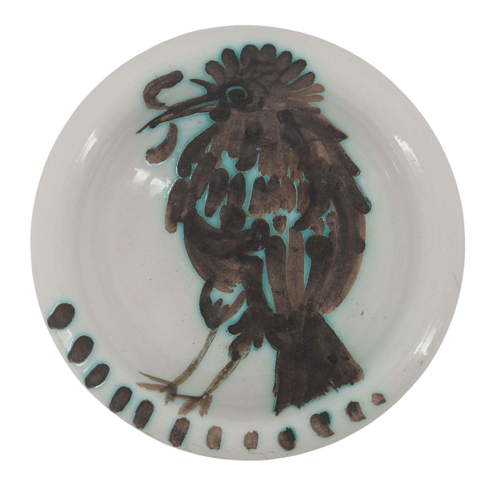 Pablo Picassobird With Worm   Original Ceramic Madoura   Edition Of 500 (Ramié #172)1952