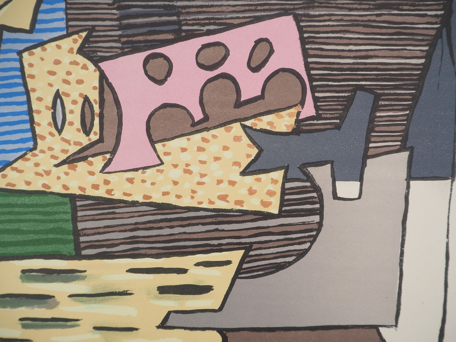 (After) Pablo Picassocubist Still Life   Lithograph And Stencil, Signed1946 photo Art