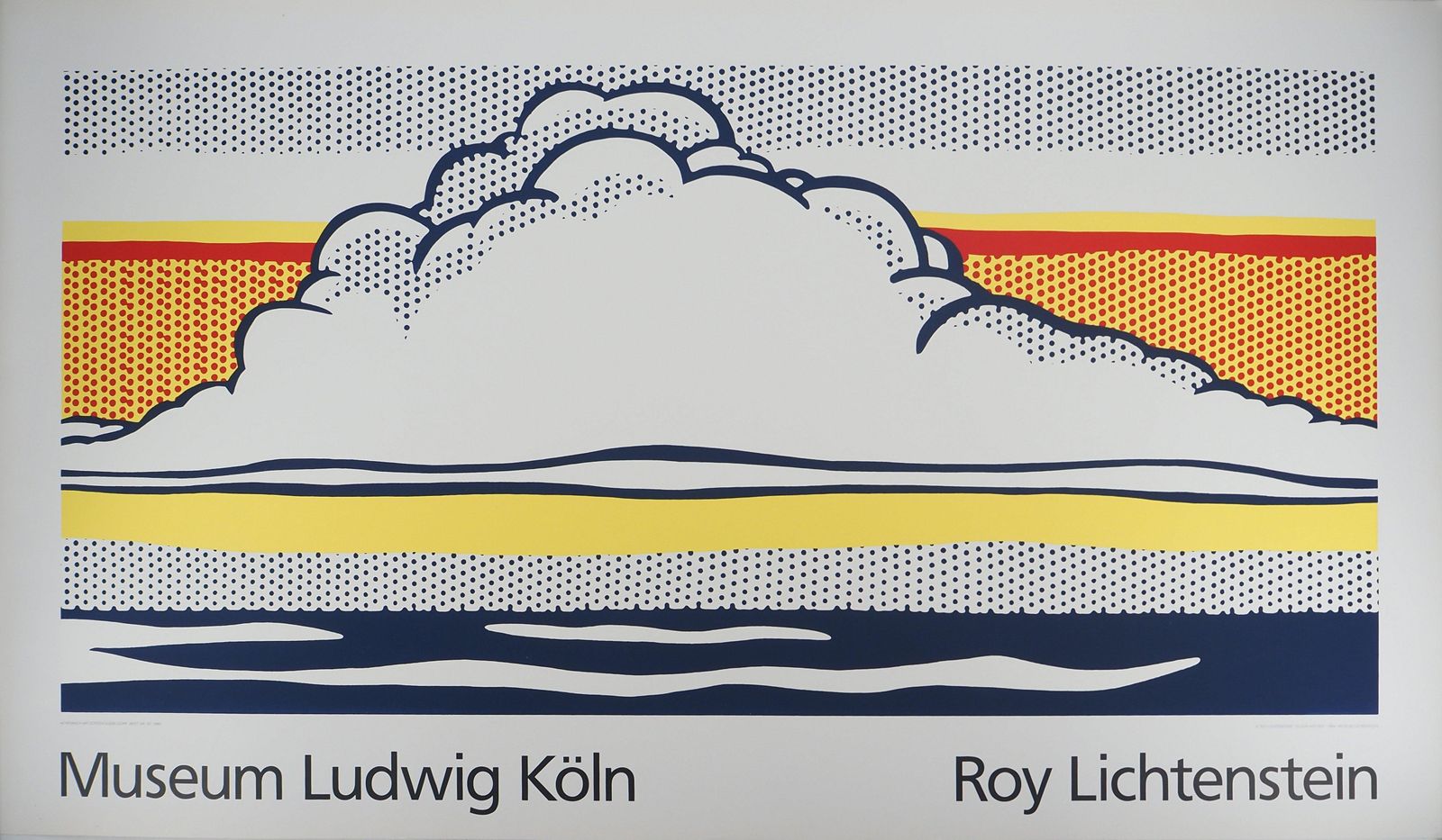 (After) Roy Lichtensteincloud And Sea   Screen Print #Ludwig 19891989