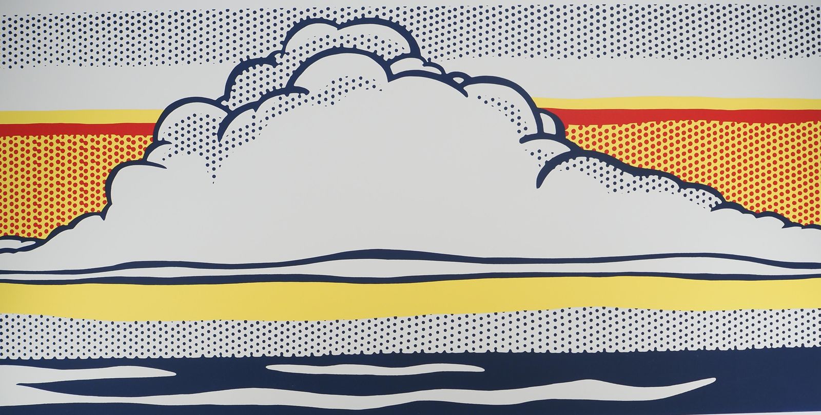 (After) Roy Lichtensteincloud And Sea   Screen Print #Ludwig 19891989 photo for sale