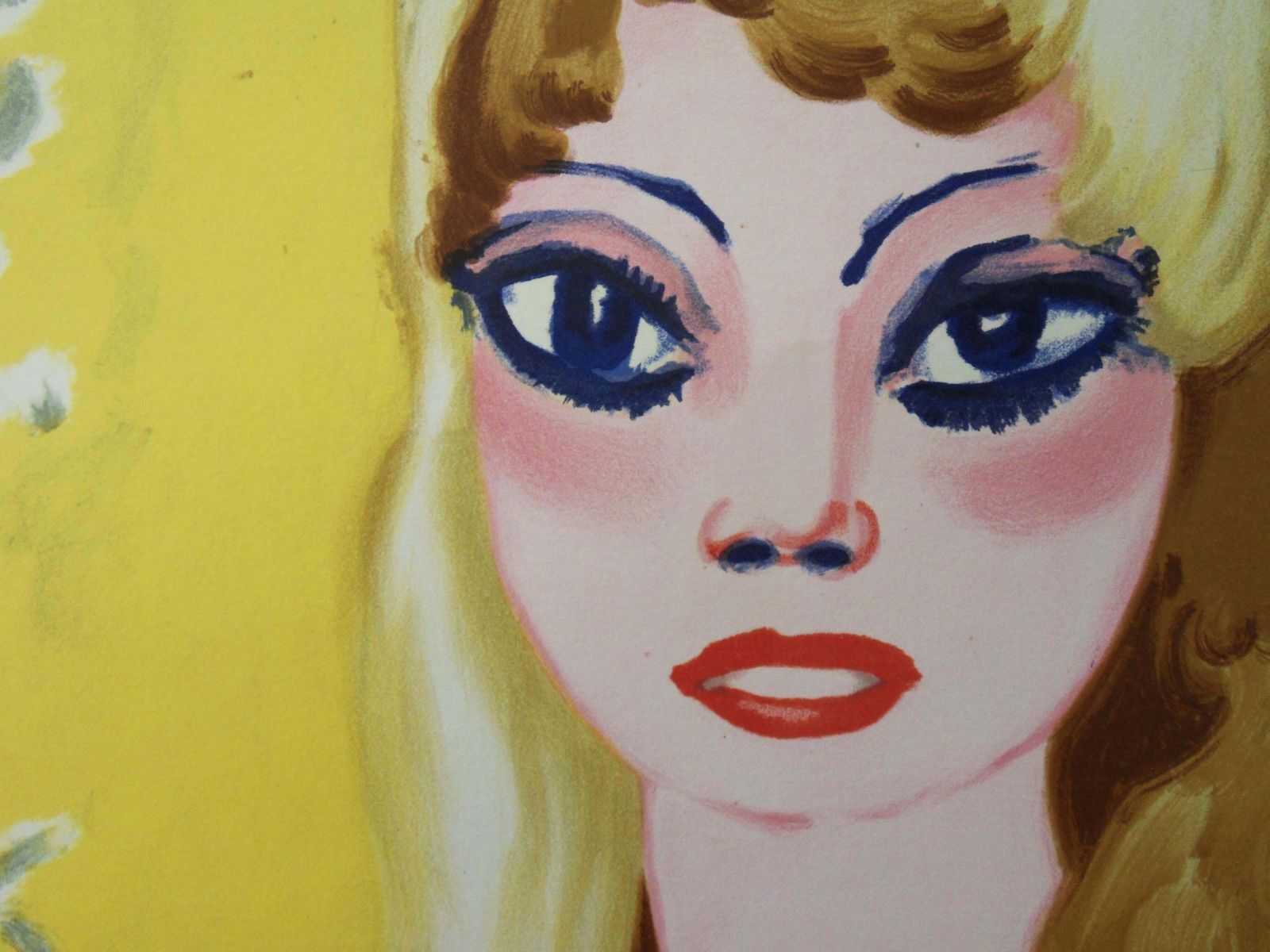 Kees Van Dongenbrigitte Bardot : Blond Woman With Tall Eyes   Original Lithograph, Mourlot 19641964 photo Art
