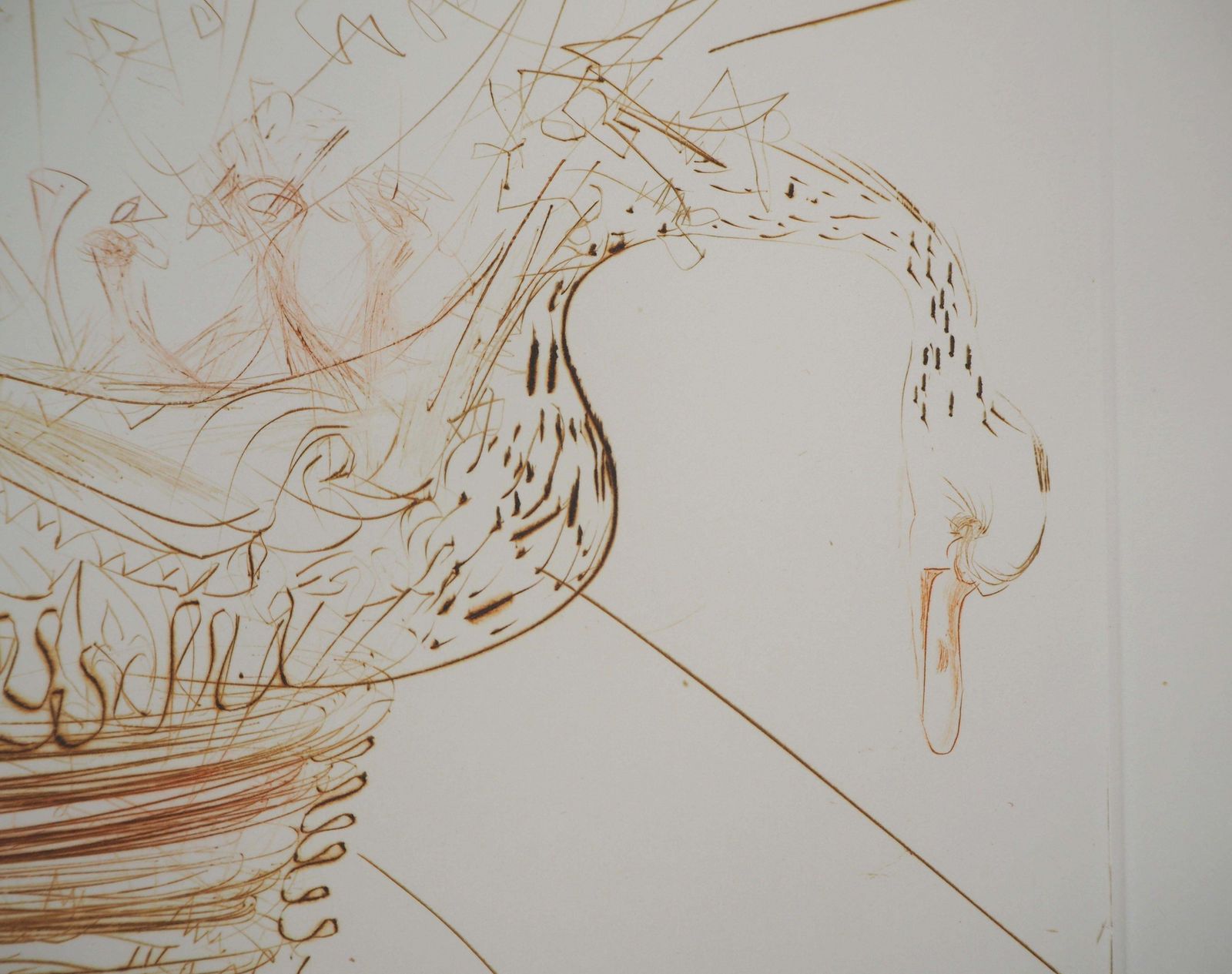 Salvador Dalí­Le Roi Marc ("King Marc"), Original Etching, Handsigned1970 photo vinterior