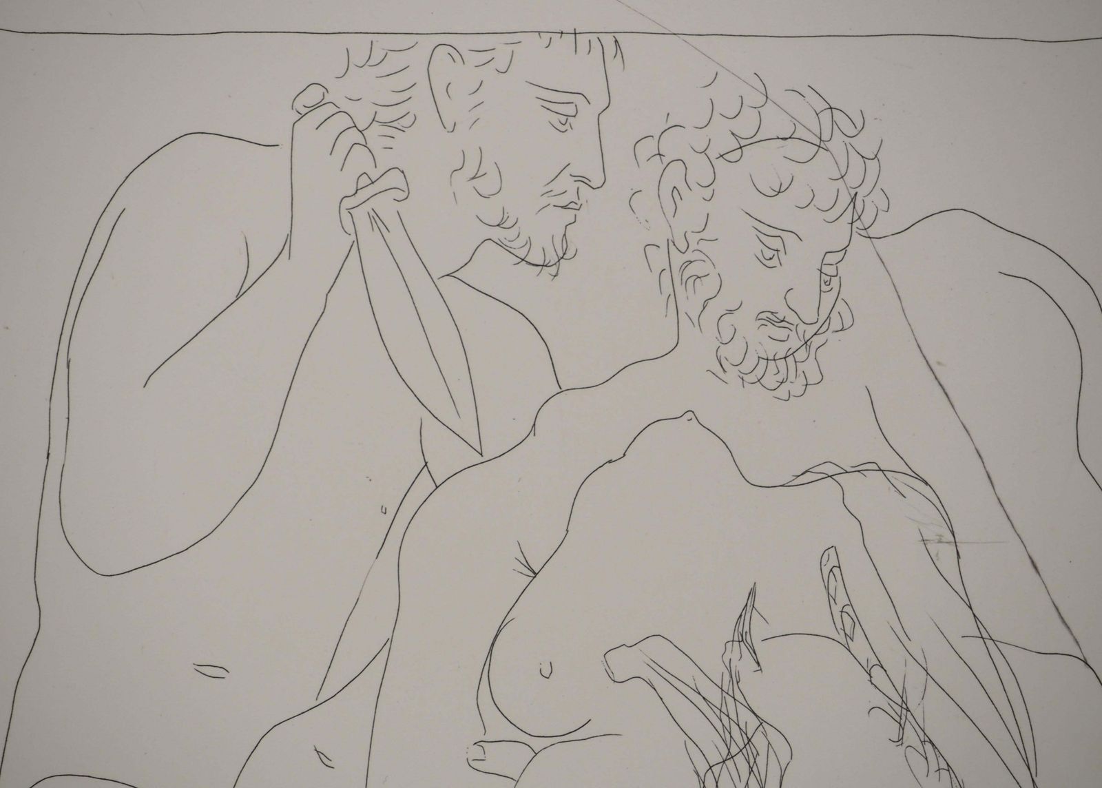 Pablo Picassométarmorphoses D'ovide, On Achilles' Tomeb   Original Etching (Baer #168)1936 photo buy