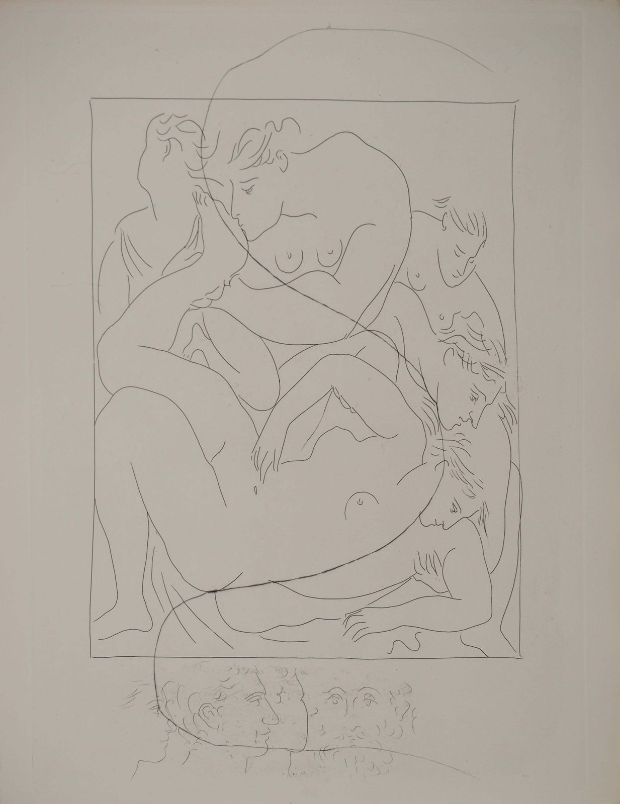Pablo Picassométarmorphoses D'ovide, Snake Bite   Original Etching (Baer #162)1936