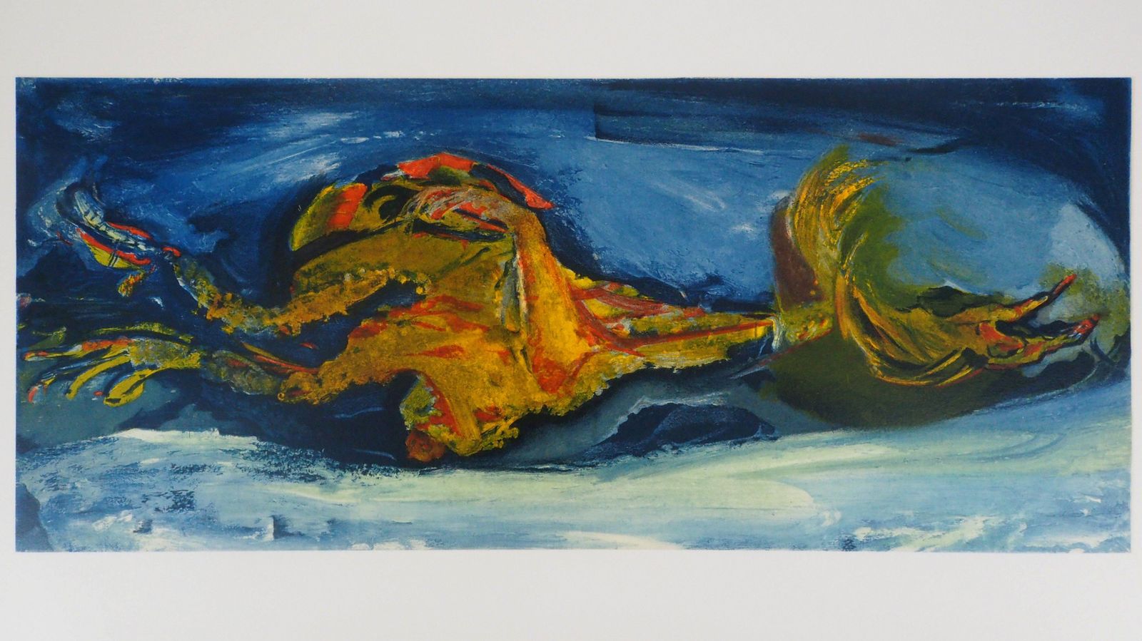 Chaïm Soutinestill Life With A Turkey   Lithograph, Mourlot1972 photo furniture