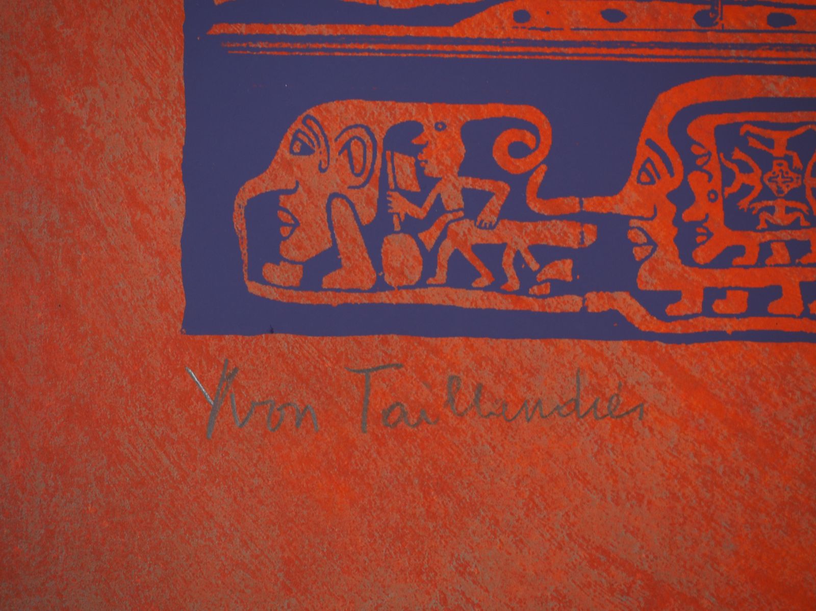 Yvon Taillandierthe Taillandier Land Ambassy   Original Handsigned Screen Print photo furniture