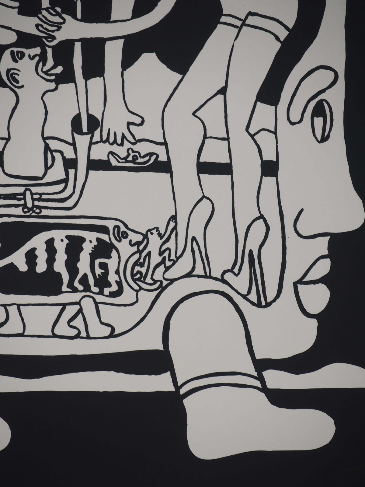 Yvon Taillandierthe Giant Catitipede   Original Handsigned Screen Print photo 221.0