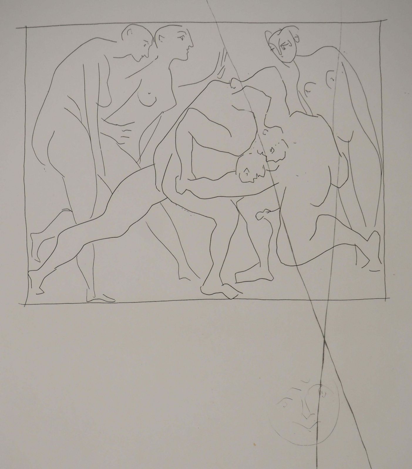 Pablo Picassométarmorphoses D'ovide, Two Fighters   Original Etching (Baer #165)1936 photo for sale