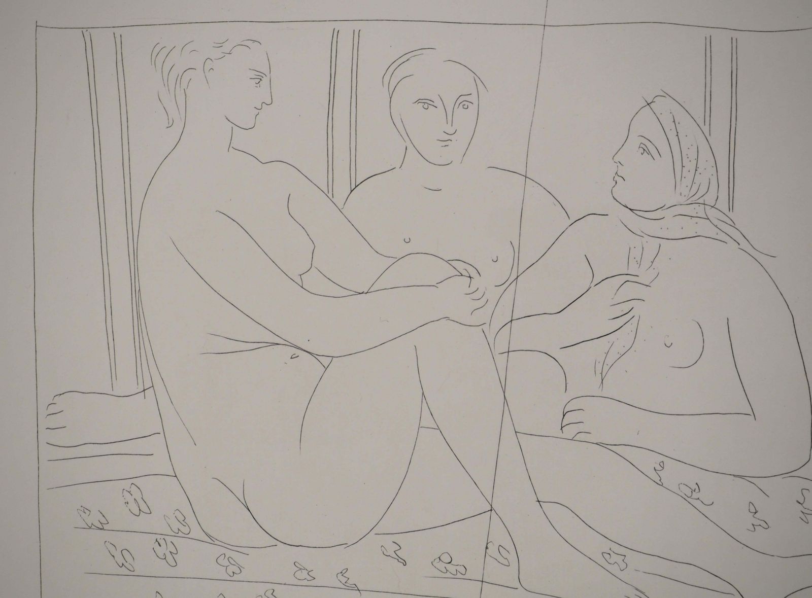 Pablo Picassométarmorphoses D'ovide, Three Naked Women   Original Etching (Baer #149)1936 photo 702.0