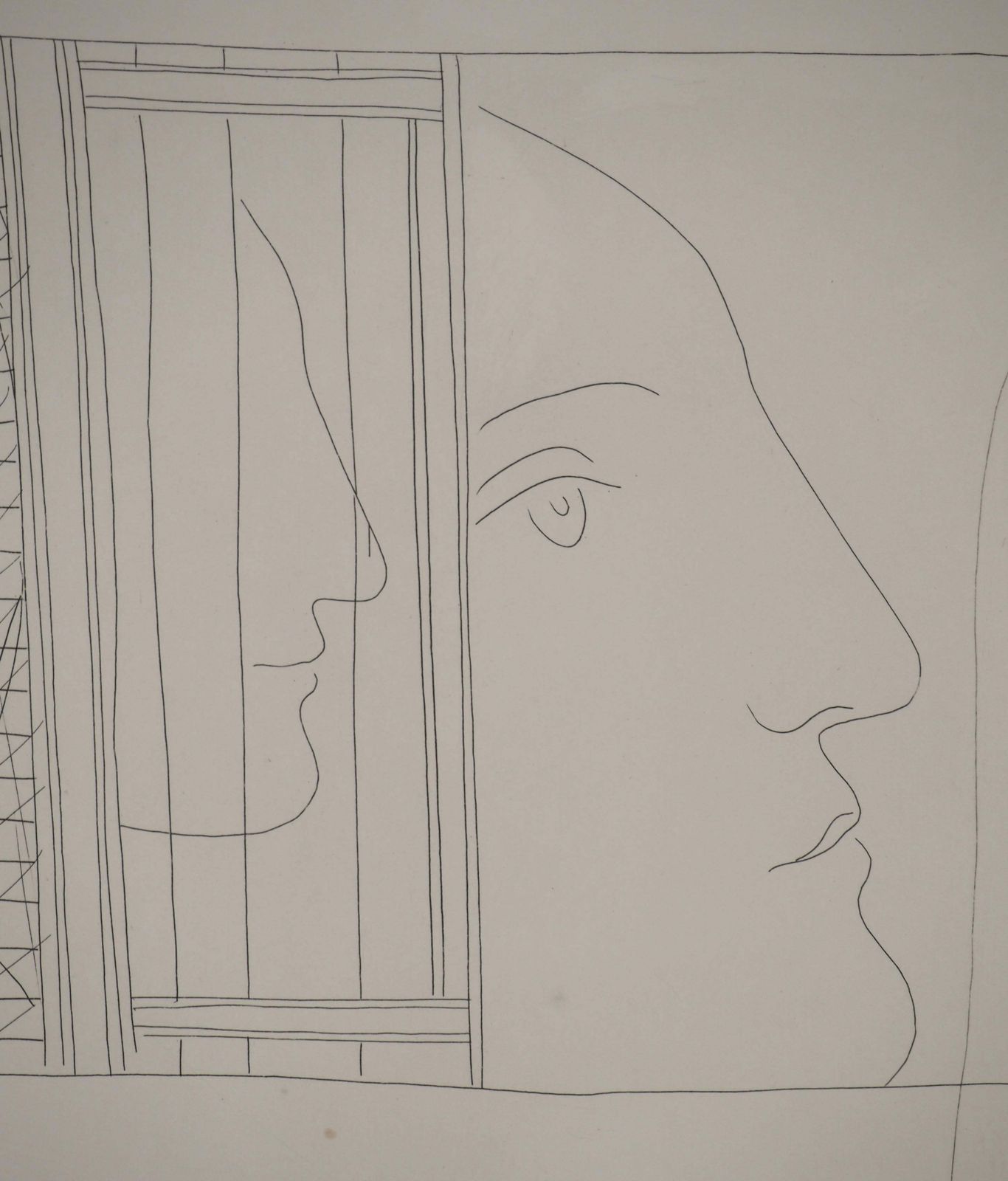Pablo Picassométarmorphoses D'ovide, Three Head Fragments   Original Etching (Baer #159)1936 photo buy