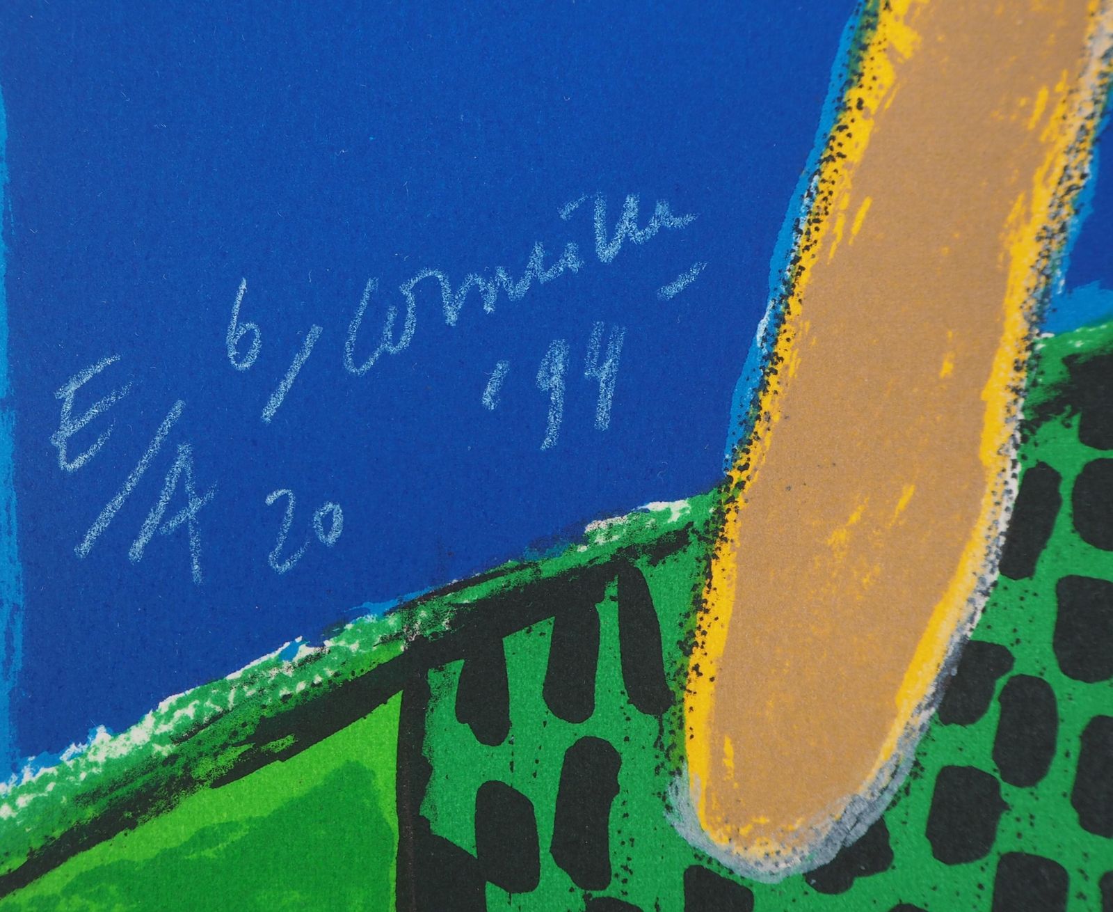 Corneillecat, Bird And Pink Woman   Original Handsigned Lithograph1994 photo for sale