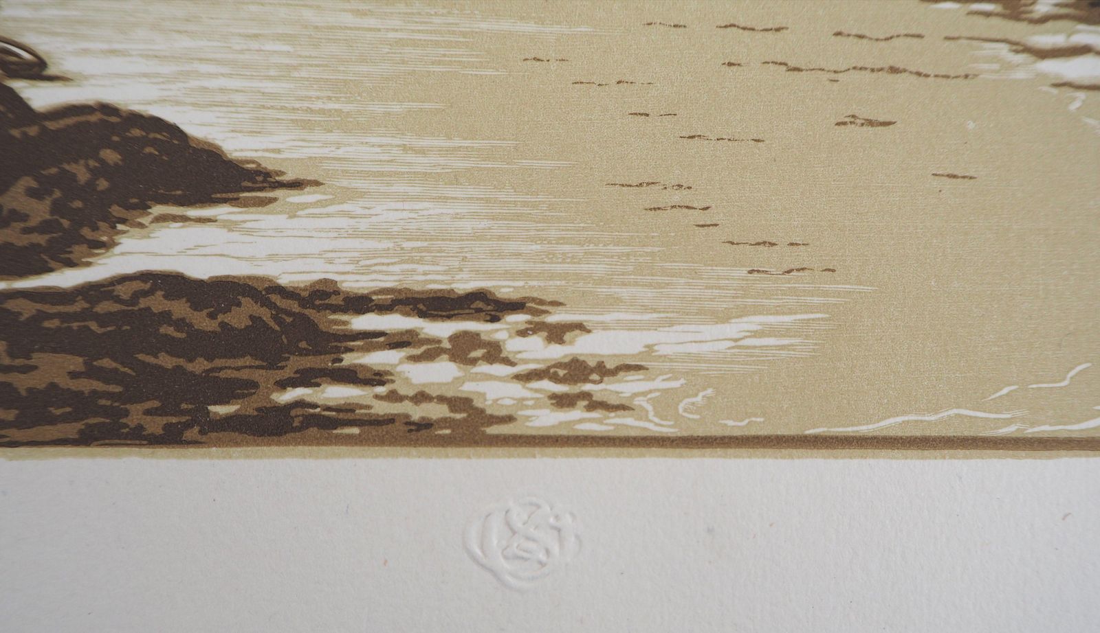 Camille Beltrandseascape : Sailboats At Belle Isle   Original Wooodcut, Handsigned & Numbered1929 photo vinterior