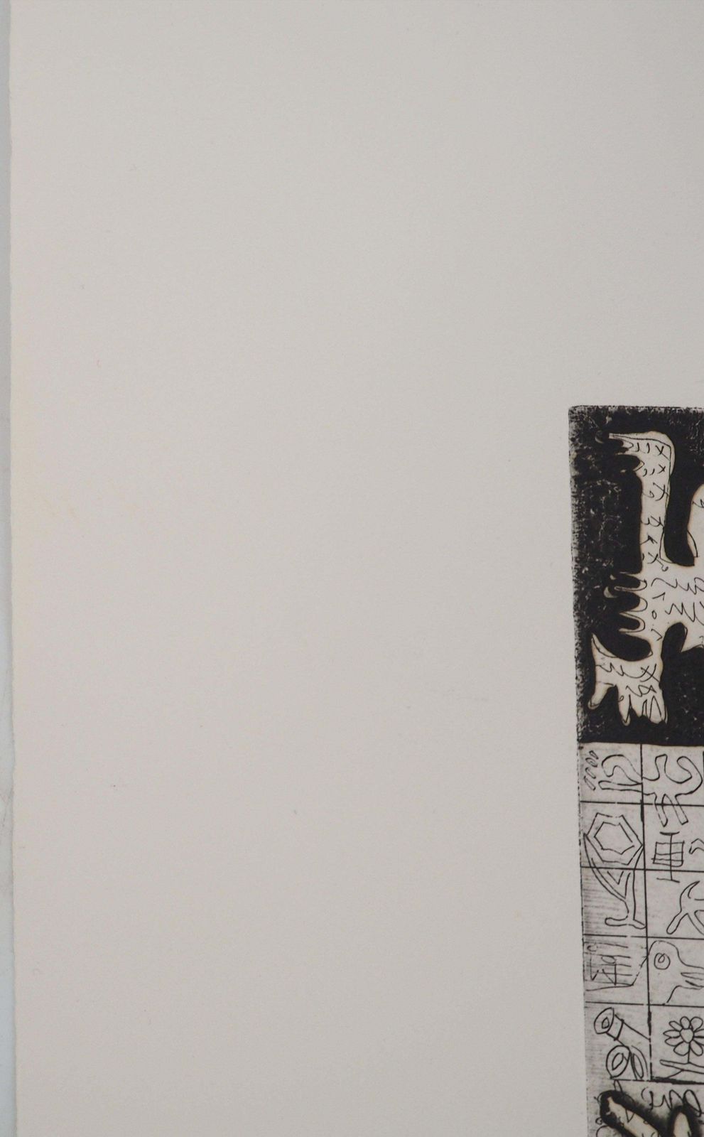 Isidore Isou Lettrism: Mysterious Writing   Original Etching, Handsigned And Numbered /20 photo buy