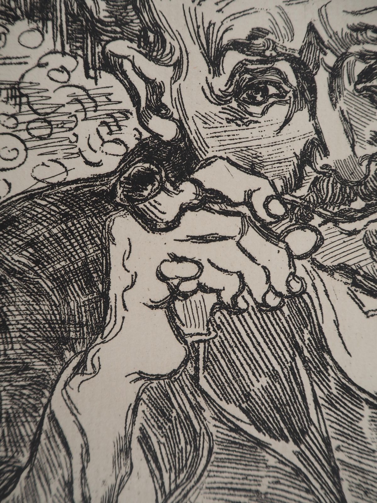 Portrait Of Docteur Gachet (Man With A Pipe)   Etching (Second Edition)2020 photo 1040.0