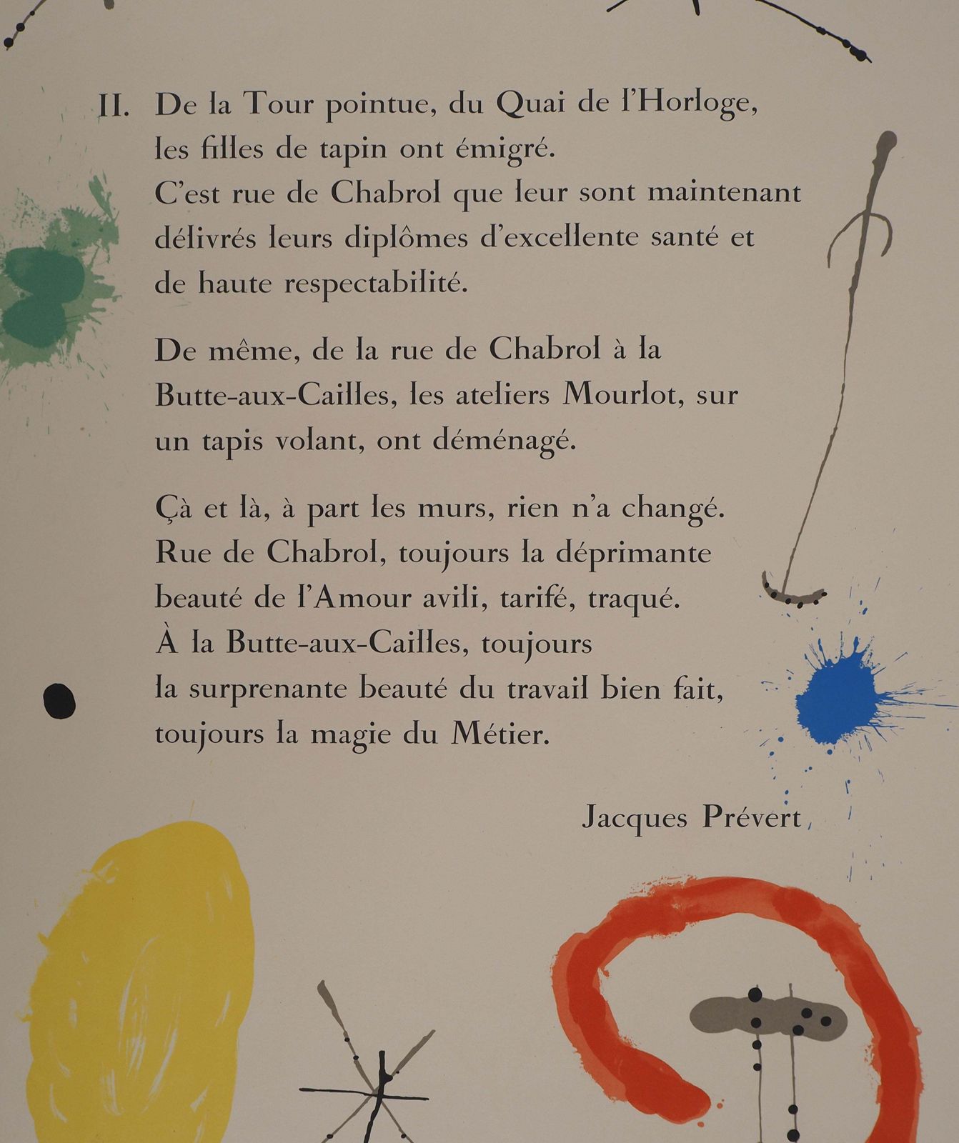 Joan Miróyellow Circle And Star, Preface To 52 Affiches   Original Lithograph (Cramer #841963 photo furniture