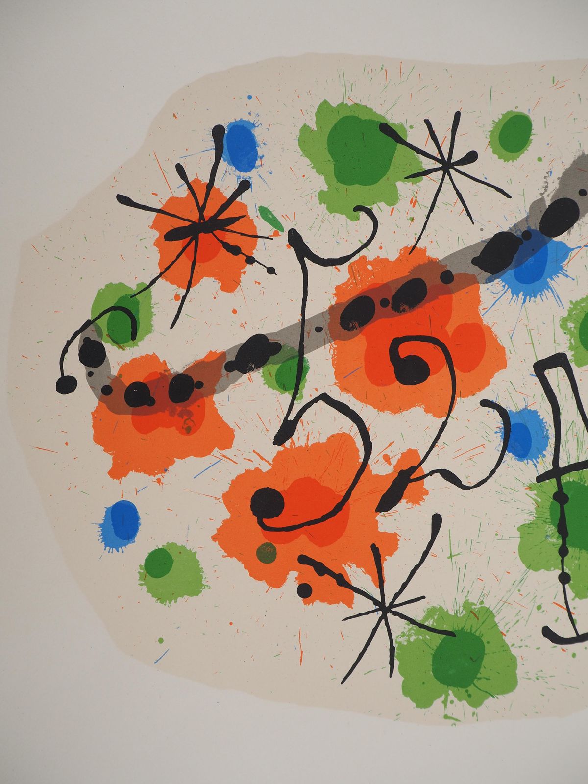 Joan Miróred Composition, Preface To 52 Affiches   Original Lithograph (Cramer #84)1963 photo 520.0