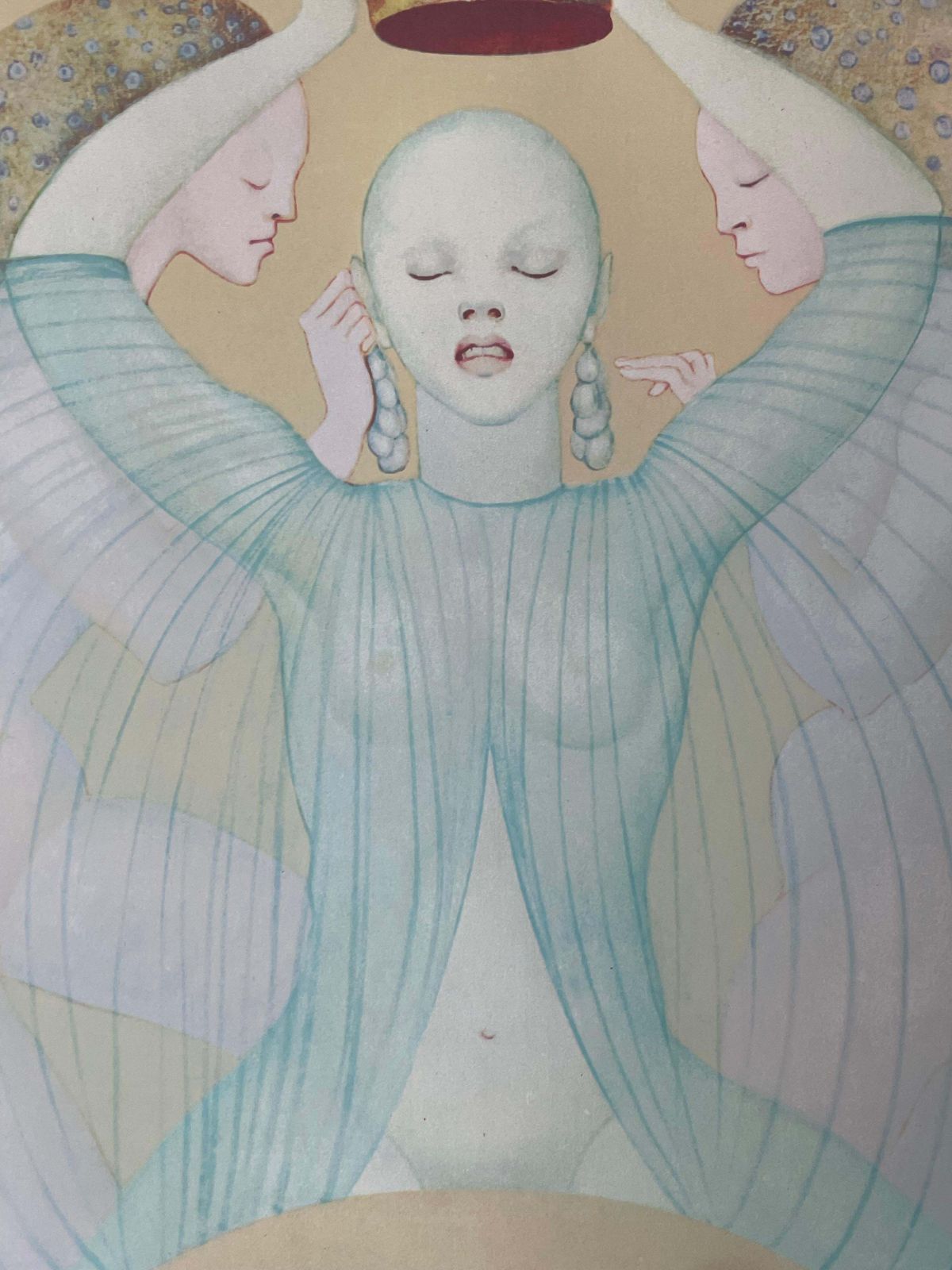 Leonor Fini, Rare Original Silkscreen On Rives Paper, Circa 1970 photo furniture