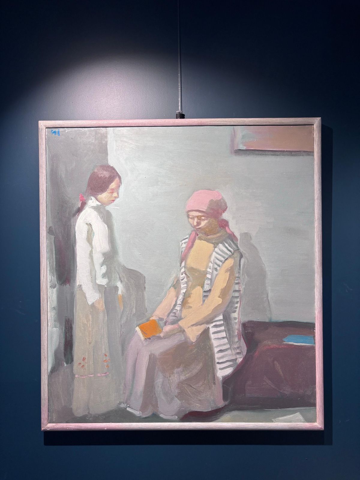 Igor Smekalov" Itratto Di Donna E Bambina" Olio Su Tela Cm. 92 X 100     20092009 photo furniture