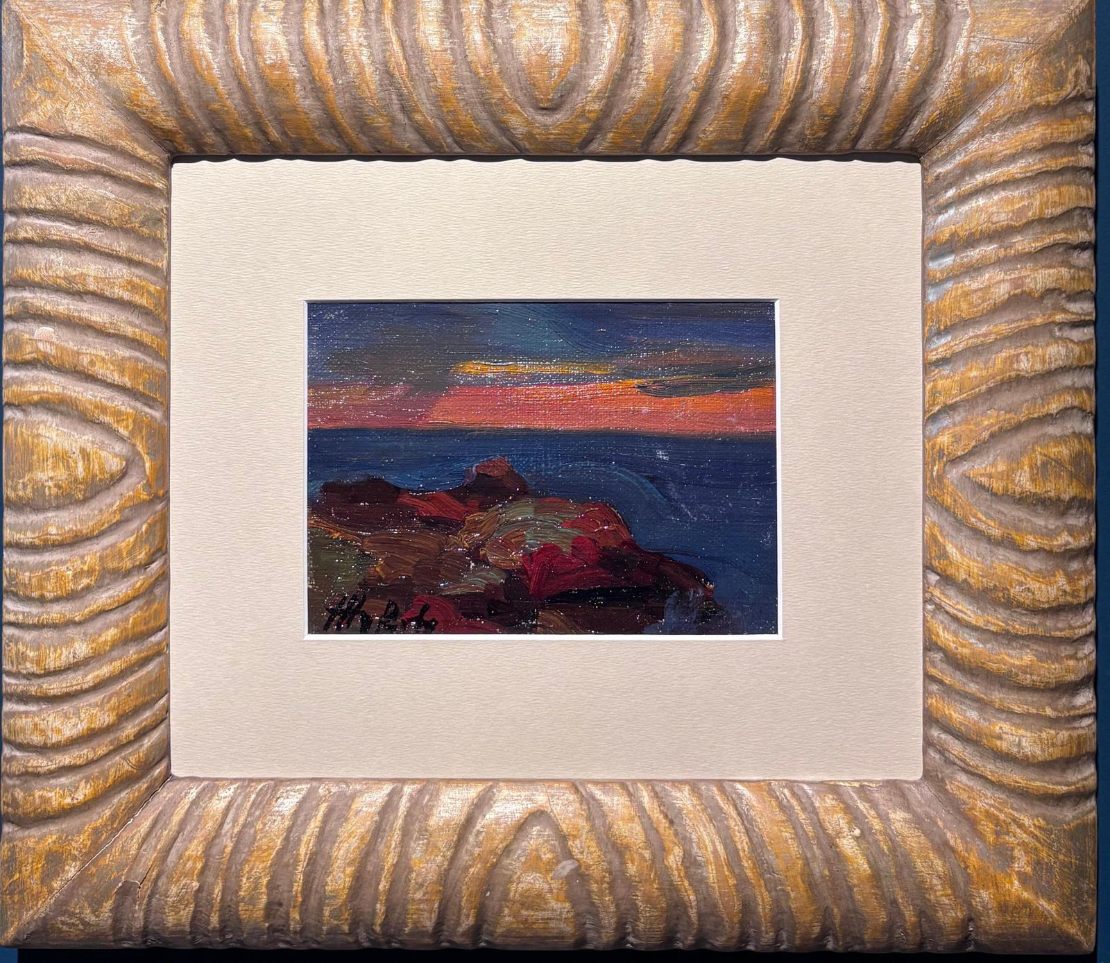 Vladimir Joukov"Tramonto" Olio Su Tela Cm. Q8 X 14  19501950