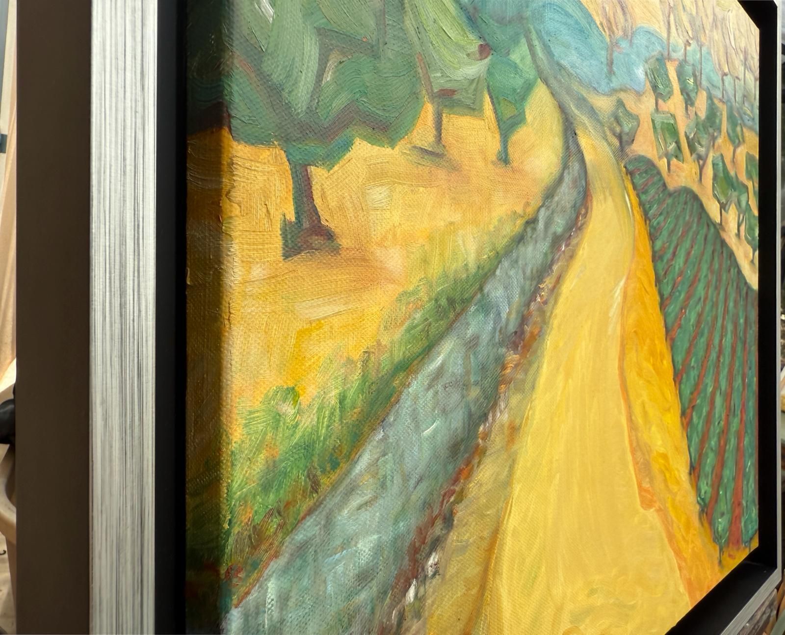Bernadette Van Baarsen Contemporary Provençal Landscape. 'Randonneur'.2023 photo Art