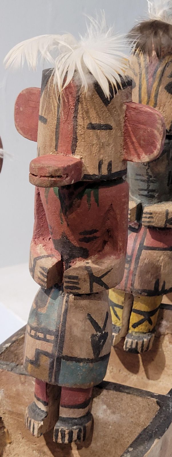 Hopi Craftsmen, Group Of Four Native North American Hopi Katsina (Kachina) Dolls In Canoe.. photo for sale