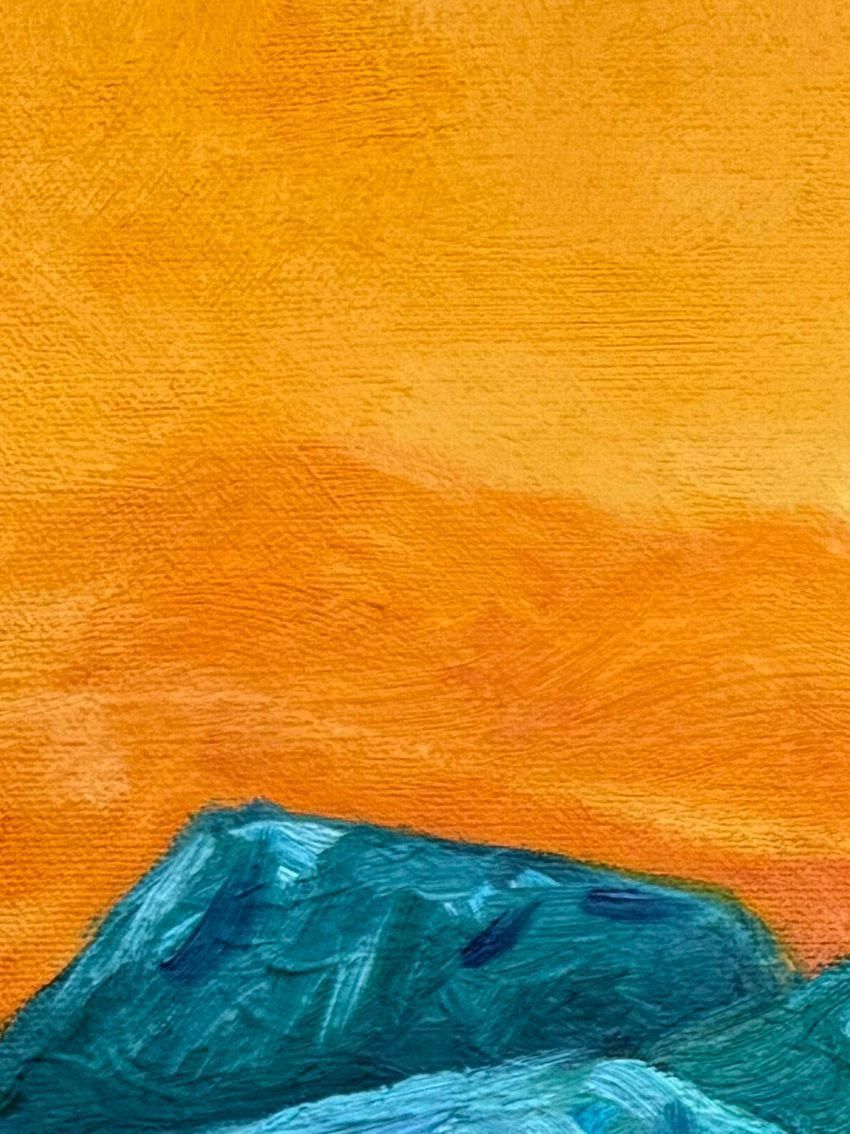 Bernadette Van Baarsencontemporary Abstract Expressionist Color Field Landscape. 'Danse D'hiver'.2023 photo buy
