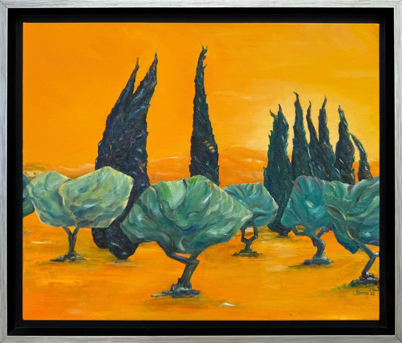 Bernadette Van Baarsen Provençal Landscape. Piste De Danse.2022