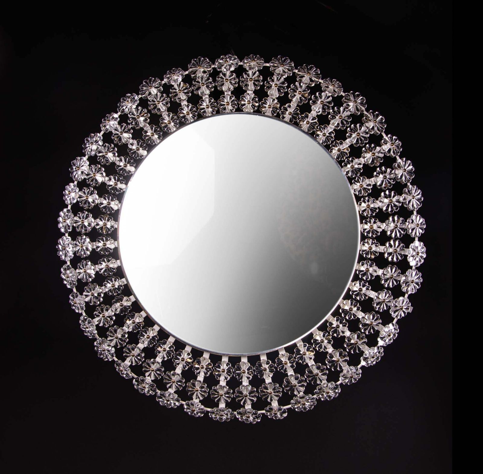 Gorgeous 1950s Mid Century Modernist 26" Backlit Mirror By Emil Stejnar, Vienna photo vinterior
