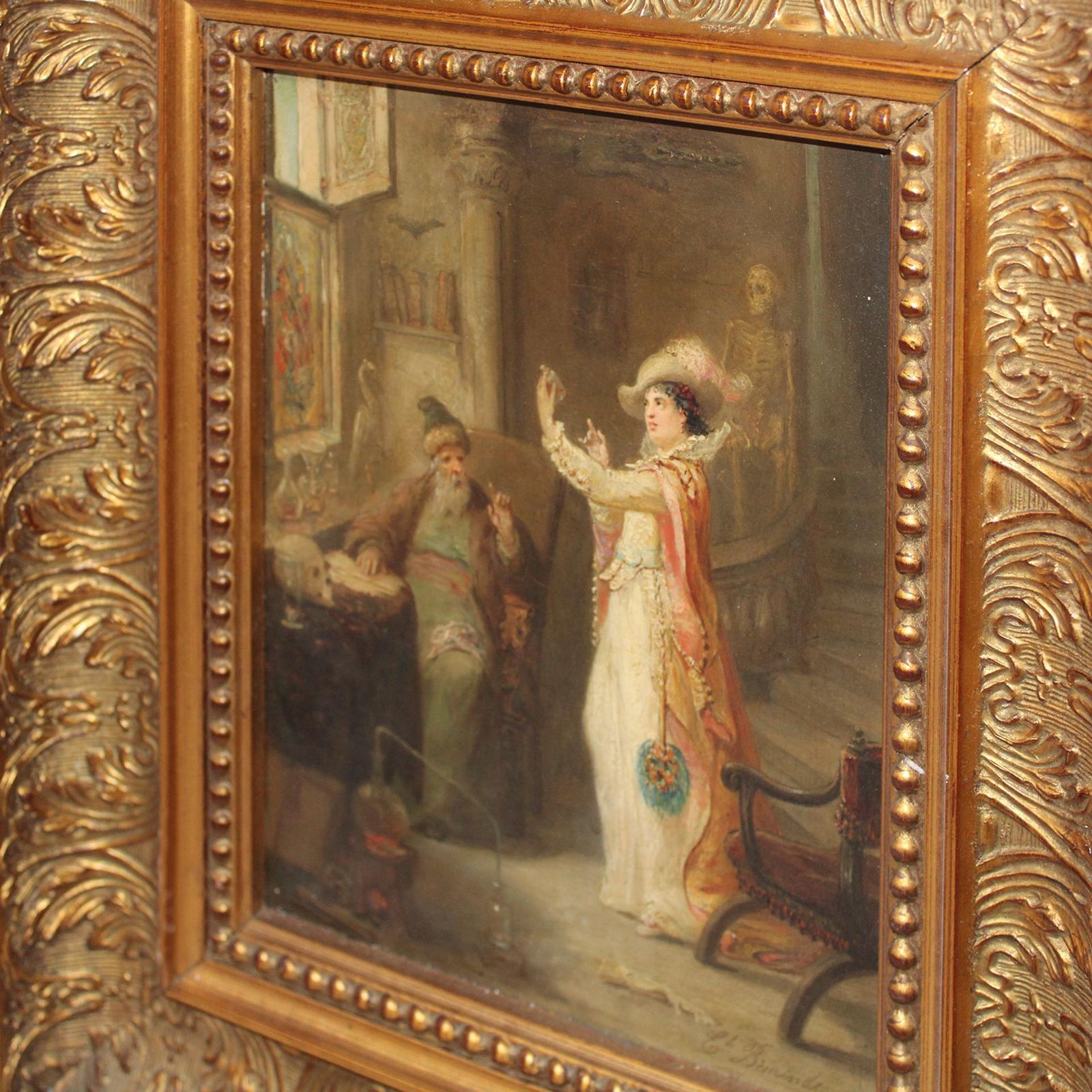 Late 19th Century Oil On Canvas Diptych Painted By émile Bemindt photo Art