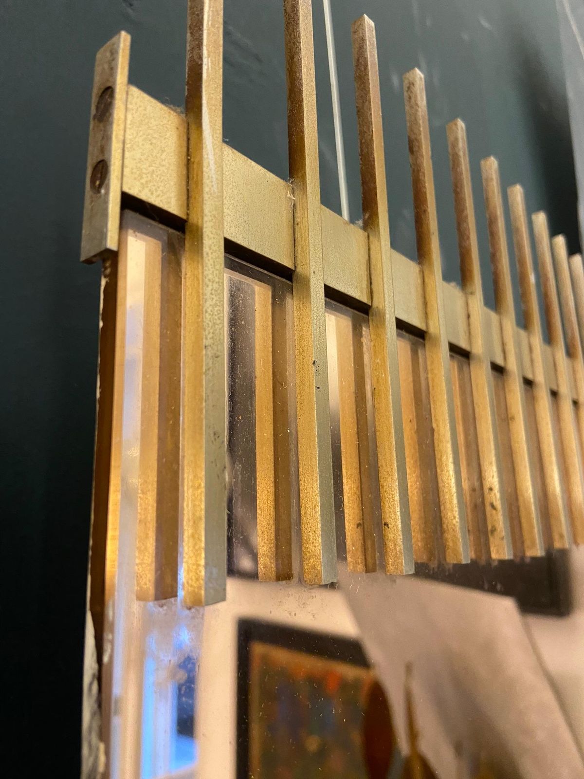 Ettore Sottsass For Santambrogio & De Berti Wall Mirror, Italy 1950s photo Home Decor